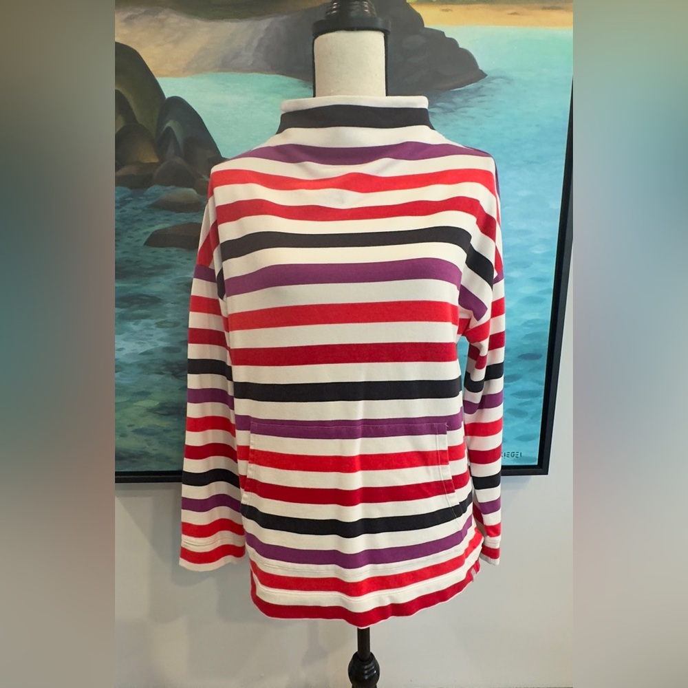 Talbots Multicolor Striped Top - Picture 2 of 8